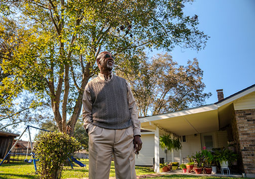 Herbet Perkins of Alexandria had emergency heart surgery.